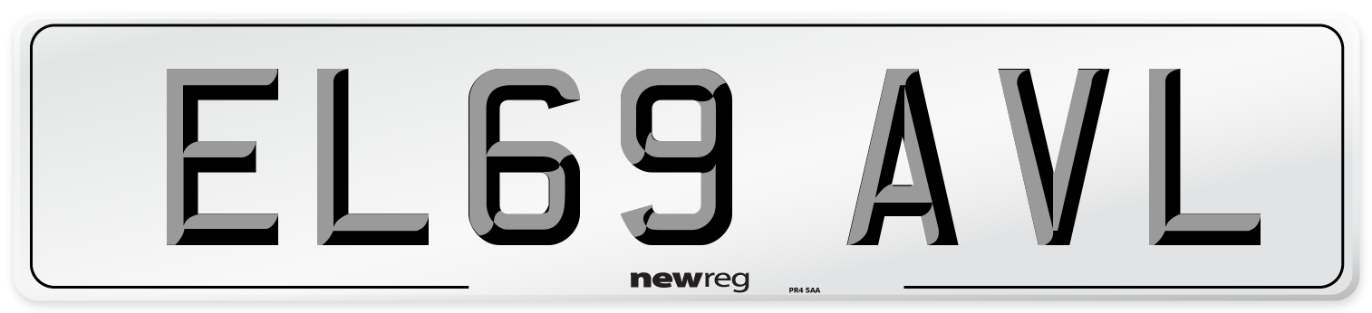 EL69 AVL Number Plate from New Reg